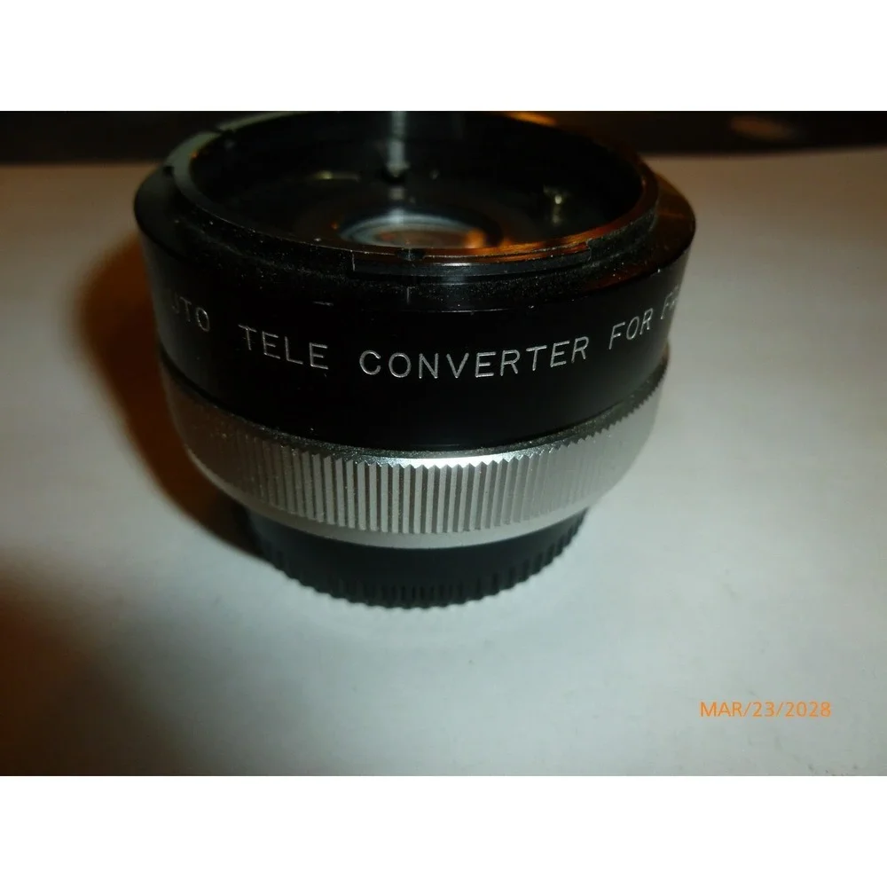 Vintage Bushnell 2X Auto Tele Converter for Canon FD Mount Camera Lens Japan